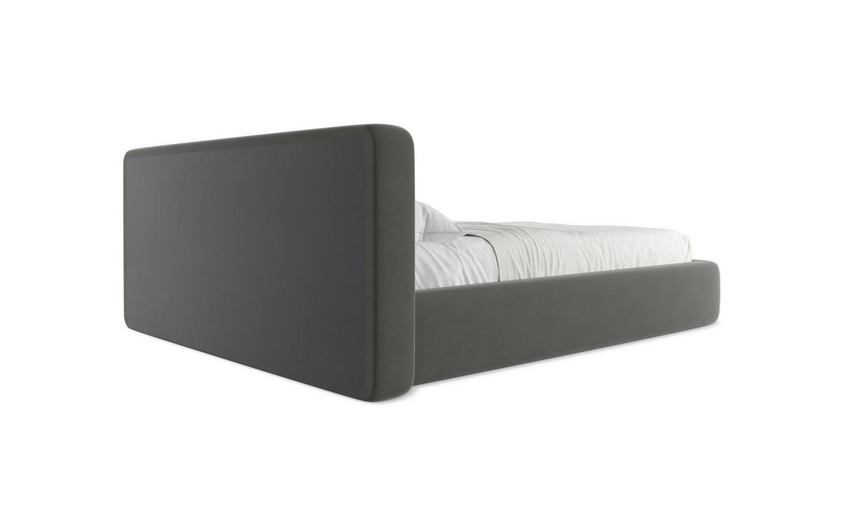 POLSTERBETT mit Bettkasten und Lattenrost 180x228 Schwarz - Schwarz, Kunststoff/Textil (160/200cm) - Makamii