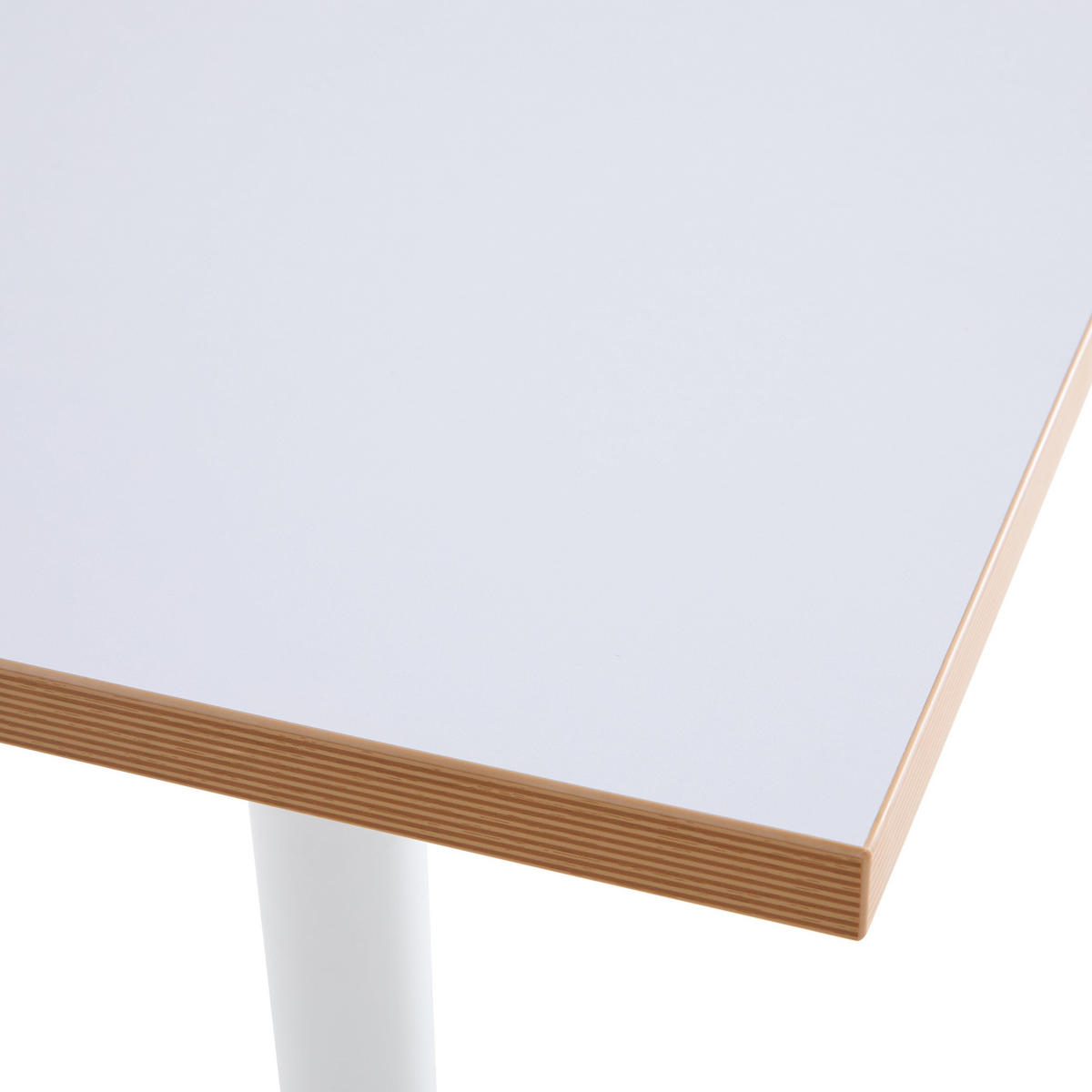 TISCHPLATTE quadratischer 60 cm, Weiß - Weiß, Holz (60/2.5/60cm) - Oviala