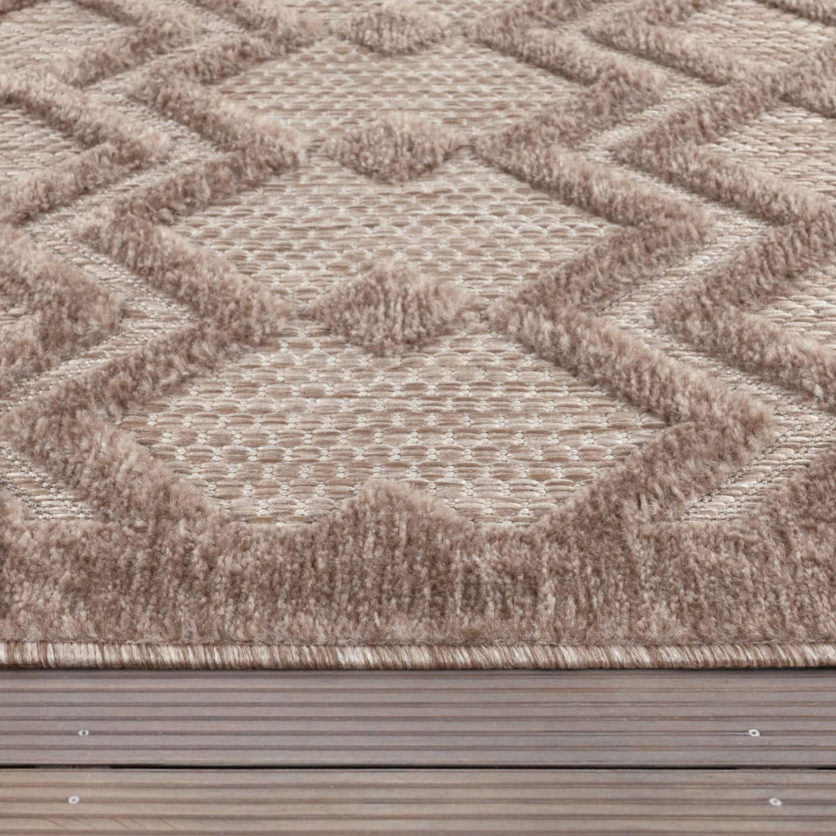OUTDOORTEPPICH 60/100 cm Livorno 671 - Beige, Kunststoff (60/100cm) - Paco Home