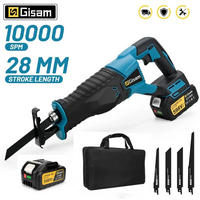 SÄBELSÄGE kabellos 3000W 10000SPM Blau Mit 1 Akku - Blau, Metall (15/7/40cm) - Coonoor