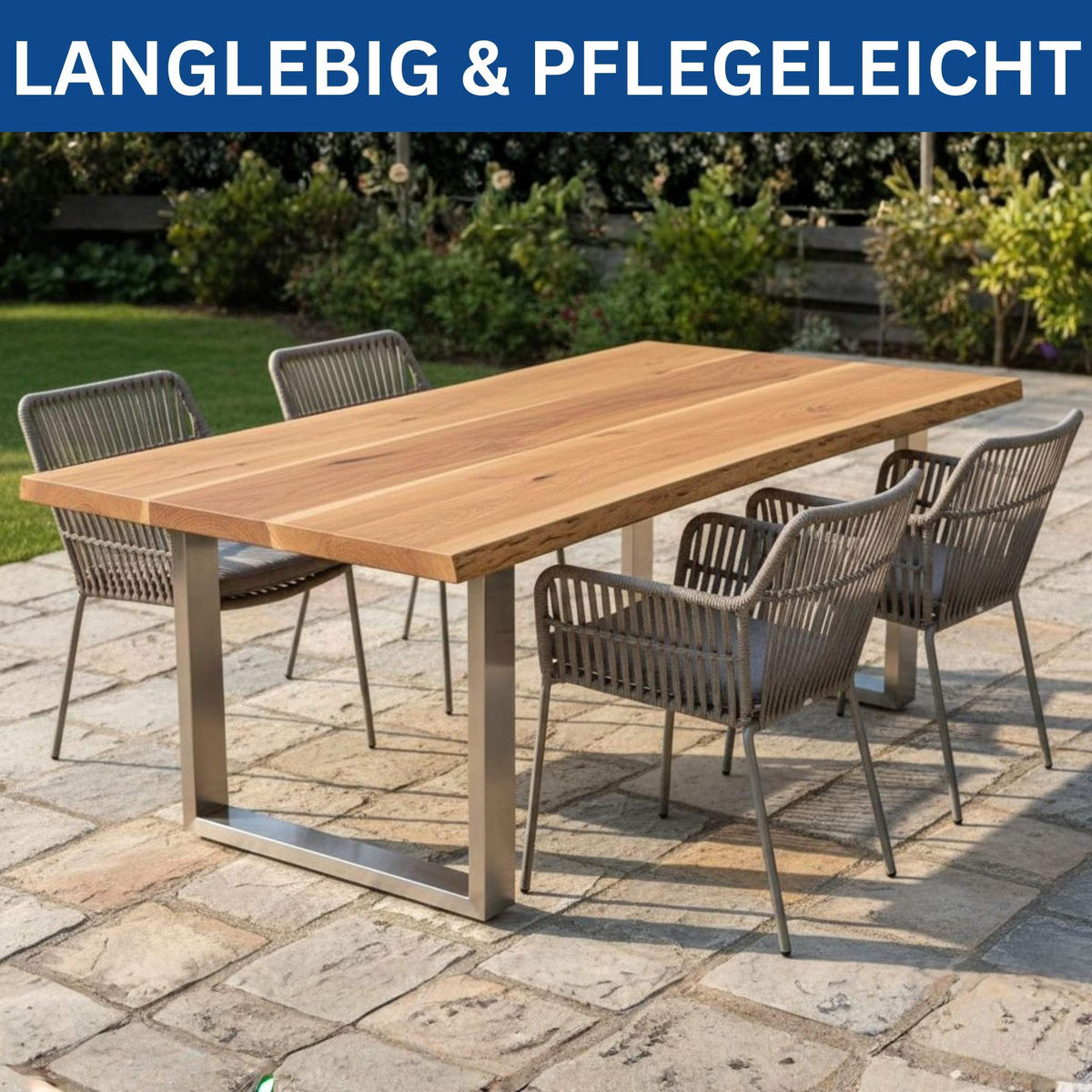 TISCHBEINE 2x Edelstahl 72 x 80 cm Tischgestell Höhenverstellbar Tischfüße - Edelstahlfarben, Metall (80/72/8cm) - DanDiBo