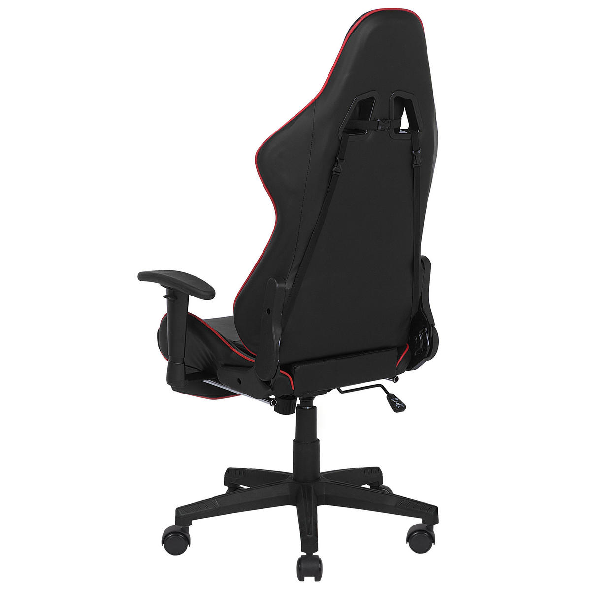 BÜROSTUHL Kunstleder Schwarz/Rot Victory - Schwarz, Kunststoff/Textil (60/124/60cm) - Beliani