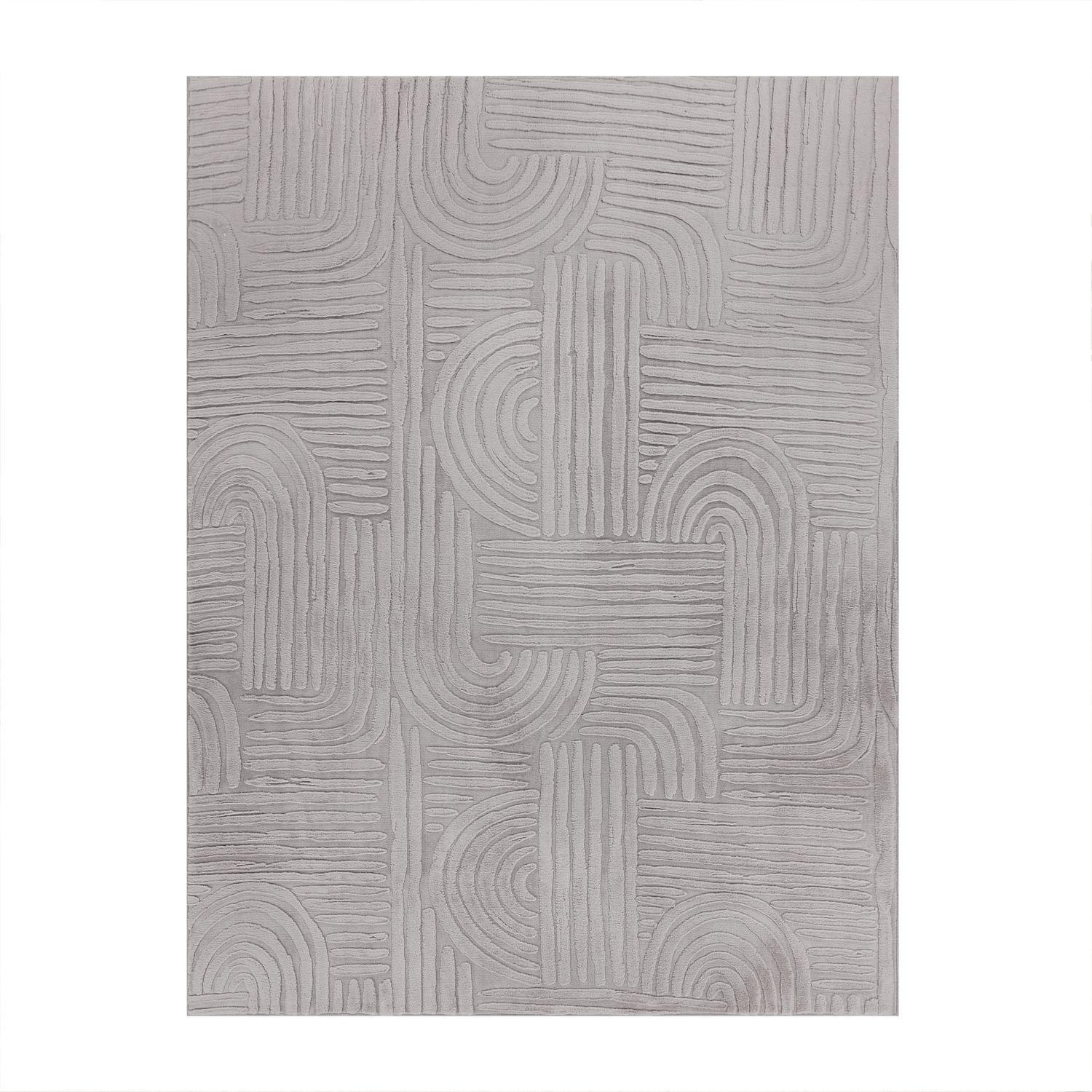 FLACHWEBETEPPICH Boho Grau 80 x 150 cm - Grau, Kunststoff (80/150cm) - TT Home