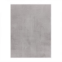 FLACHWEBETEPPICH Boho Grau 80 x 150 cm - Grau, Kunststoff (80/150cm) - TT Home