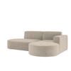 ECKSOFA L Form MODENA STUDIO Stoff Nordic Taupe Rechts - Taupe, Holz (236/165cm) - Kaiser Möbel