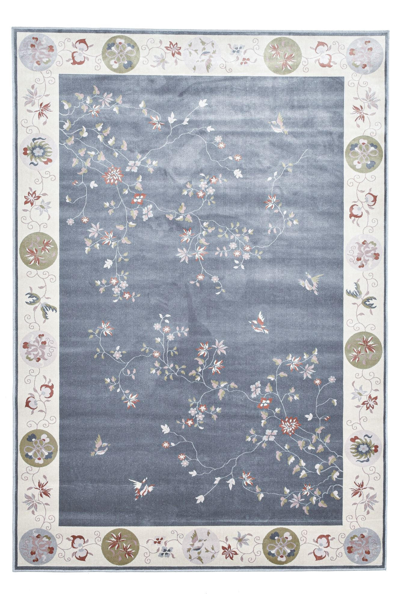 Gino Falcone Flachwebeteppich Grau 80x150 cm