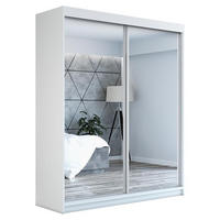 SCHWEBETÜRENSCHRANK 180 CM BAZ Farbe: Weiß - Weiß, Holzwerkstoff (180/215/59.5cm) - A&J MöbelLand