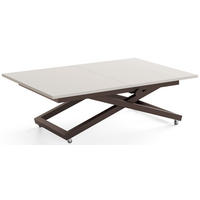 COUCHTISCH Axen höhenverstellbar ausziehbar, Kaschmir 120-160/80/38-75 cm - Kaschmir/Beige, Holzwerkstoff/Metall (80/160/75cm) - WFL GROUP