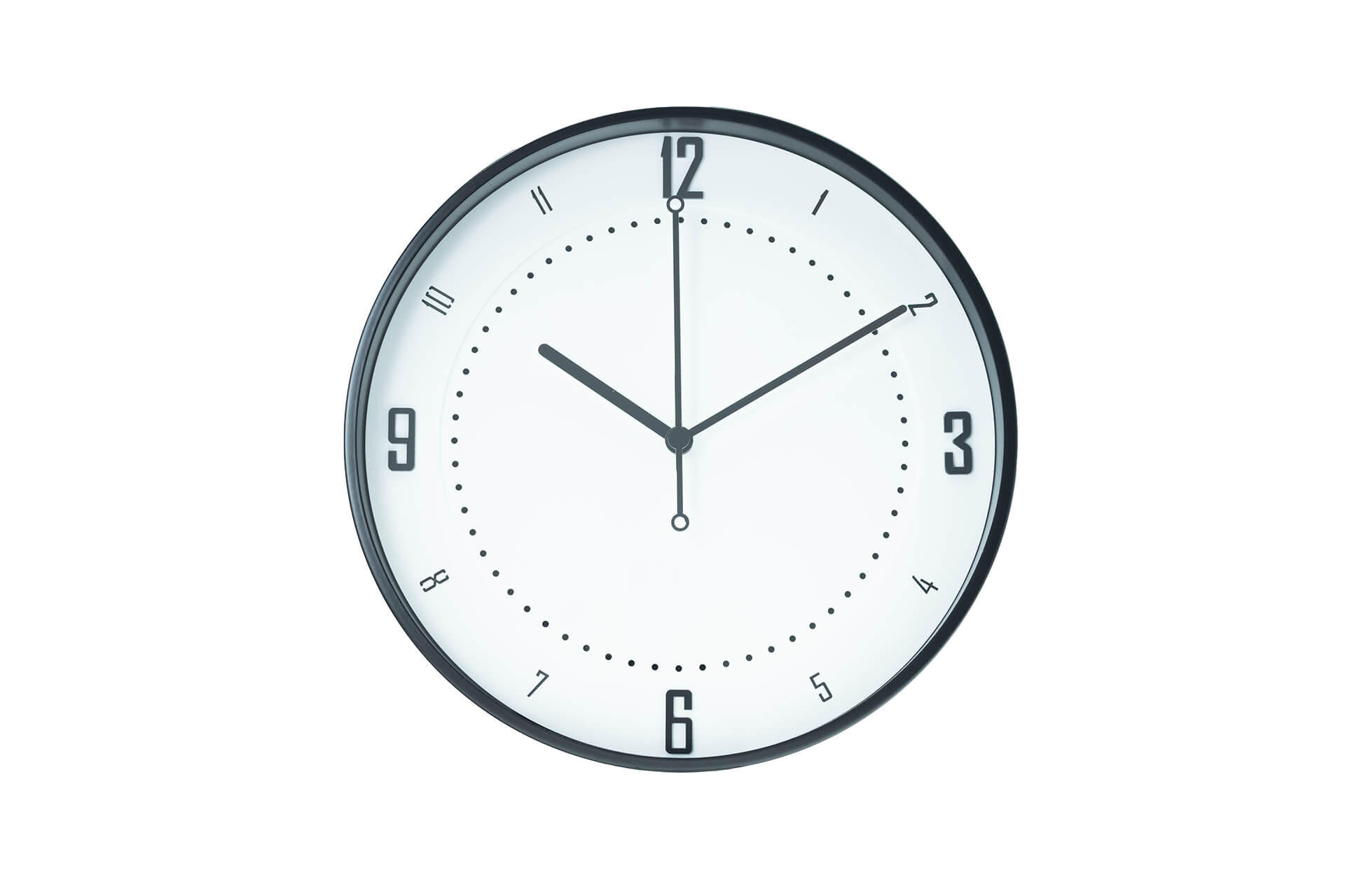WANDUHR Design Weiß 30/30 cm - Schwarz/Weiß, Glas/Holzwerkstoff (1.06/30/5cm) - ONZENO