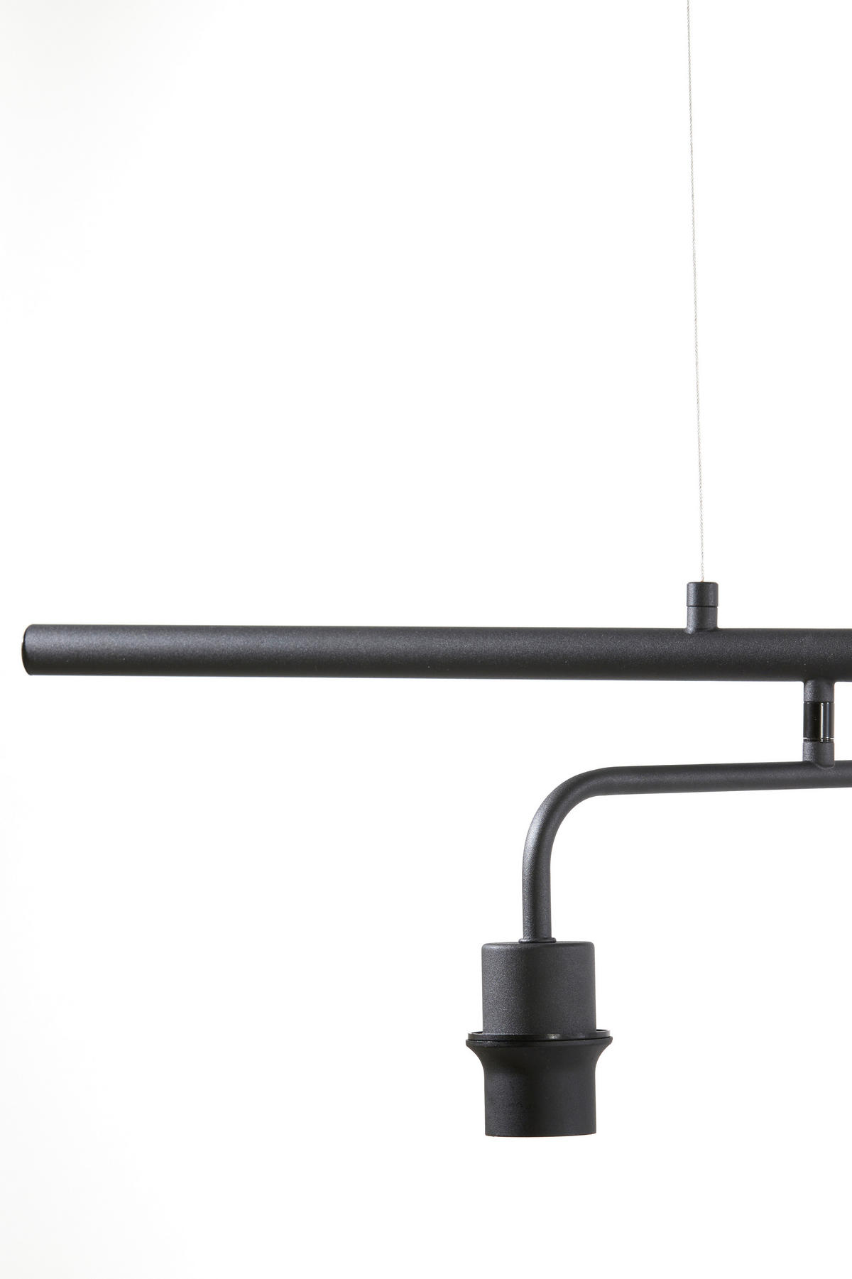 HÄNGELAMPE Edisa Schwarz 160/50/25 cm - Schwarz, Metall (160/50/25cm) - Light & Living