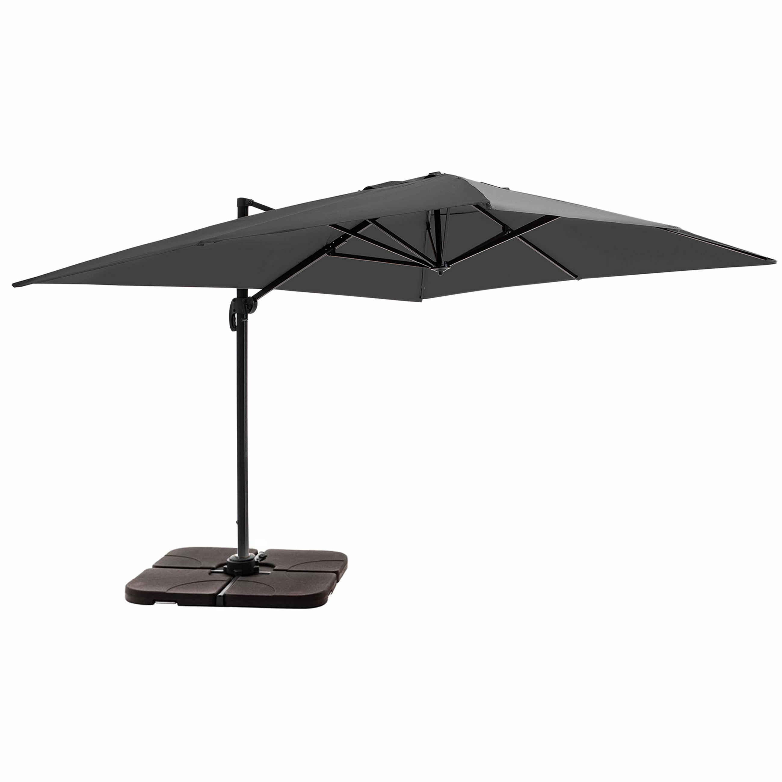 Oviala Sonnenschirm Grau 400x300 cm