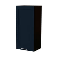 HÄNGESCHRANK Oslo W4/45 Schwarz / Indigo Matt 45 / 32,5 / 96cm - Schwarz/Dunkelblau, Holz/Holzwerkstoff (45/96/32.5cm) - Feldmann-Wohnen