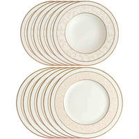 TAFELSERVICE Ivoire weiß-gold 12er Set - Goldfarben/Weiß, Keramik (1/1/1cm) - Villeroy & Boch