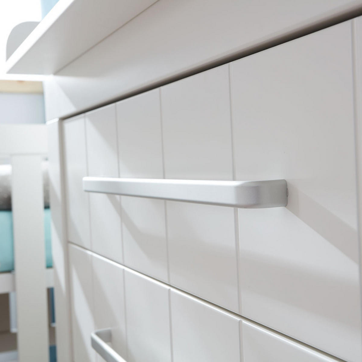 DĚTSKÁ KOMODA bílá - bílá, kompozitní dřevo (110.7/94/56cm) - Petits-meubles