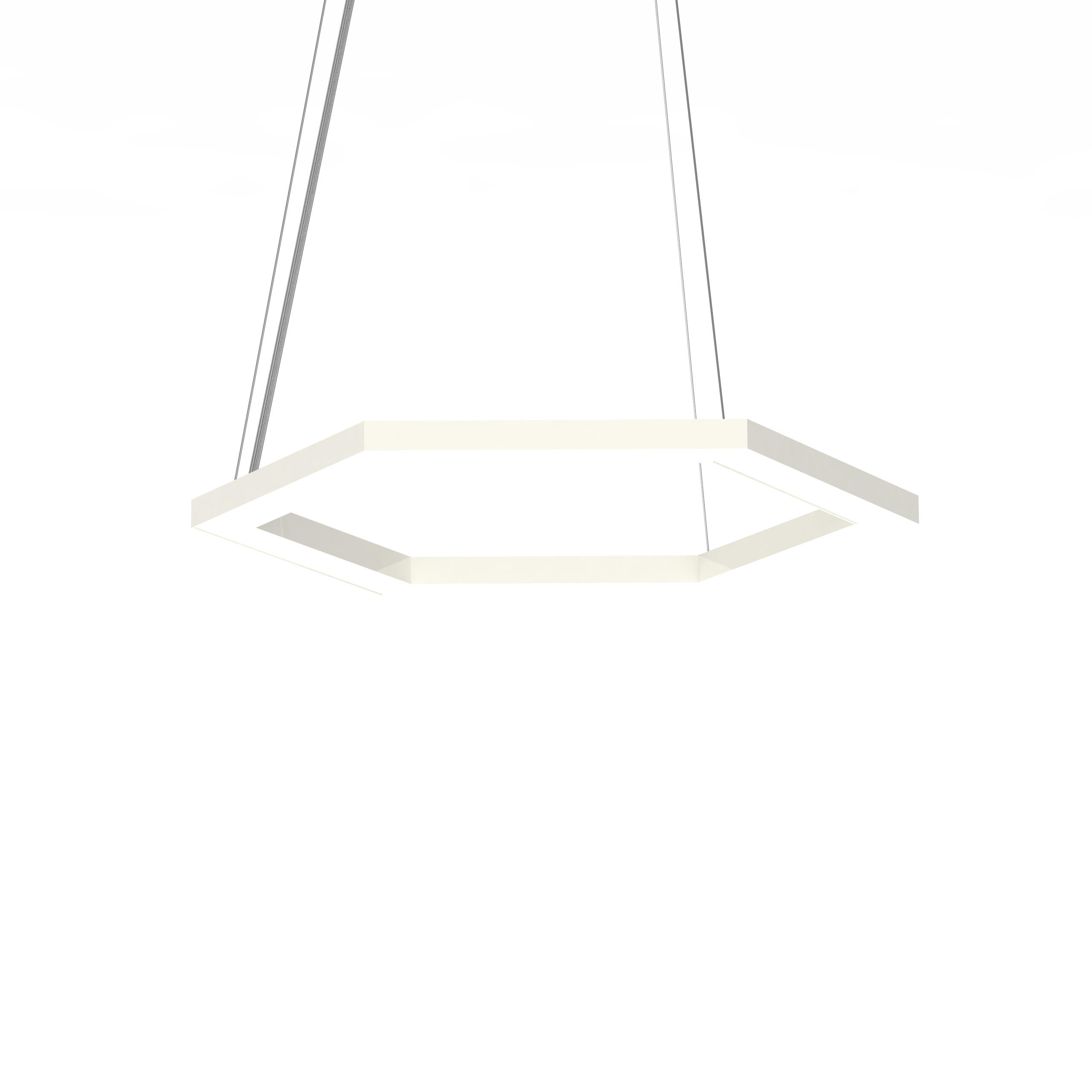 Lumicom Led-Hängeleuchte Weiß Hochglanz 100x40x1.6 cm