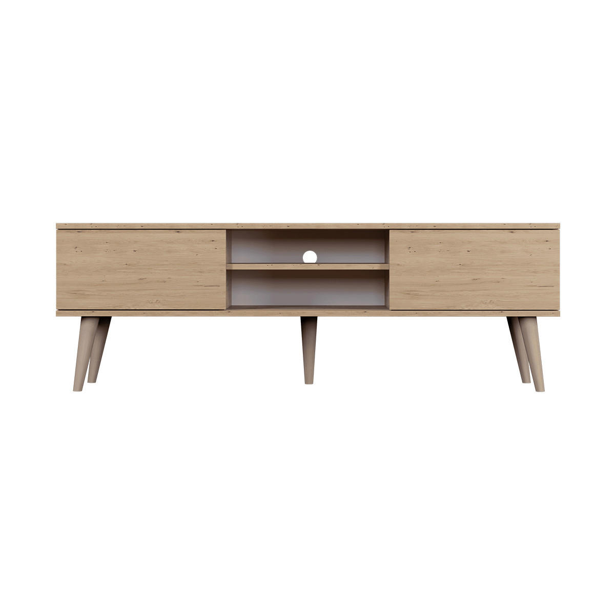 TV-MÖBEL Toronto Holz - Braun, Holzwerkstoff (160/55/35cm) - Petits-meubles