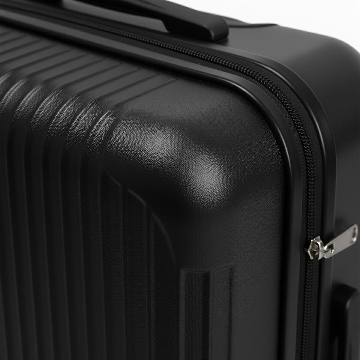 3-TLG.KOFFERSET - Schwarz, Kunststoff (48/75/29cm) - Relaxdays