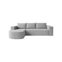 ECKSOFA Tolga mit Schlaffunktion, Hellgrau - Hellgrau, Textil (162/270cm) - Fedve