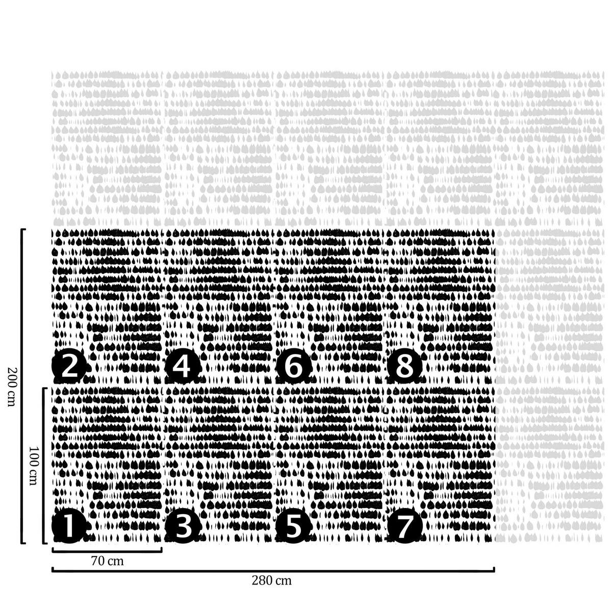 TAPETE Modern aus echtem Papier, 200x280cm, 8 Bögen - Weiß, Papier (200/280cm) - WALLPAPERS4BEGINNERS