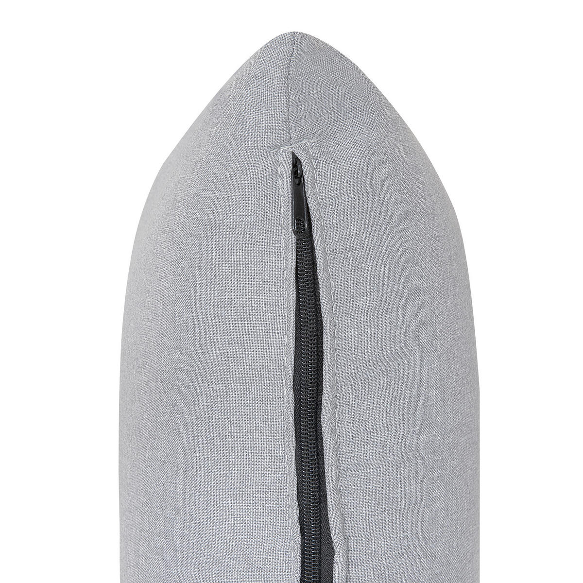 ECKSOFA Polsterbezug Hellgrau Dolva - Hellgrau, Textil (294/170cm) - Beliani