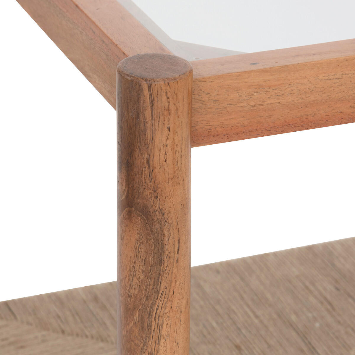 HOLZTISCH mit Glasplatte Apala Braun 50/50/55 cm - Braun, Holz (50/50/55cm) - Atmosphera Createur d´interieur
