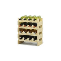 WEINREGAL Vinoteca Flex 46x47x29 cm 16 Flaschen Massives Kiefernholz Natur Unbehandelt - Naturfarben, Holz (47/46/29cm) - PROREGAL