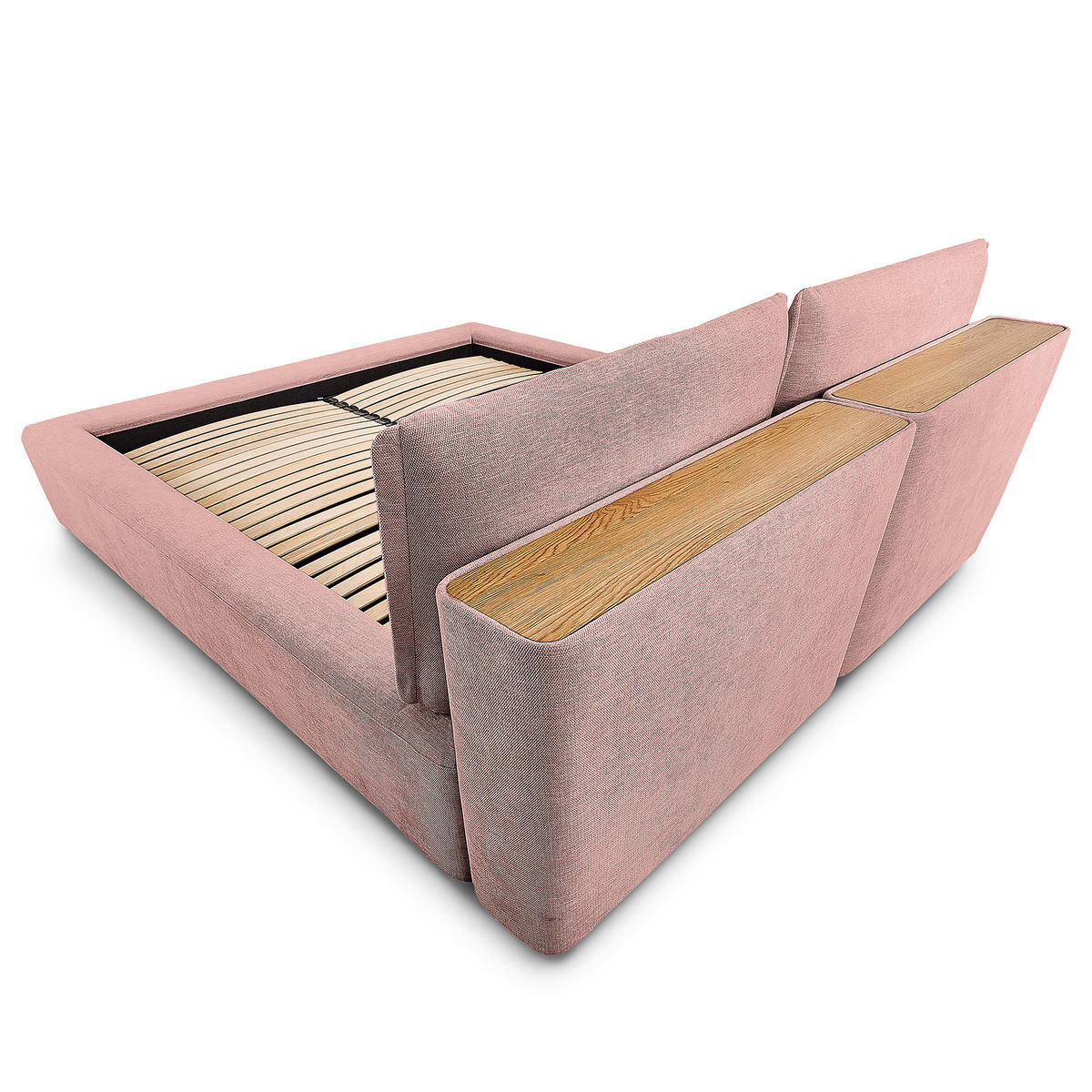 POLSTERBETT - Mauve, Textil (200/200cm) - home24