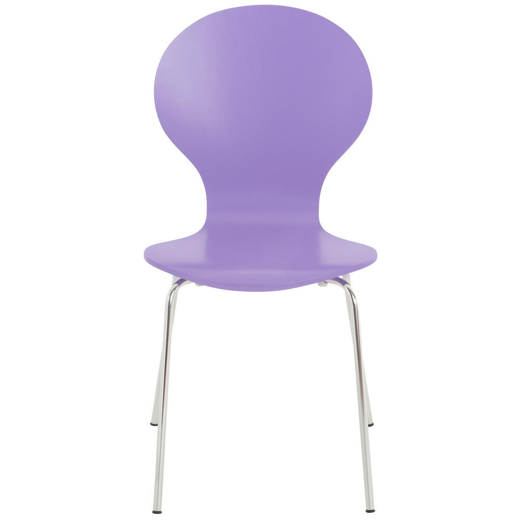 Thumbnail - CLP Besucherstuhl, Lila, Holz, 43x86x45 cm, Arbeitszimmer, Besucherstühle