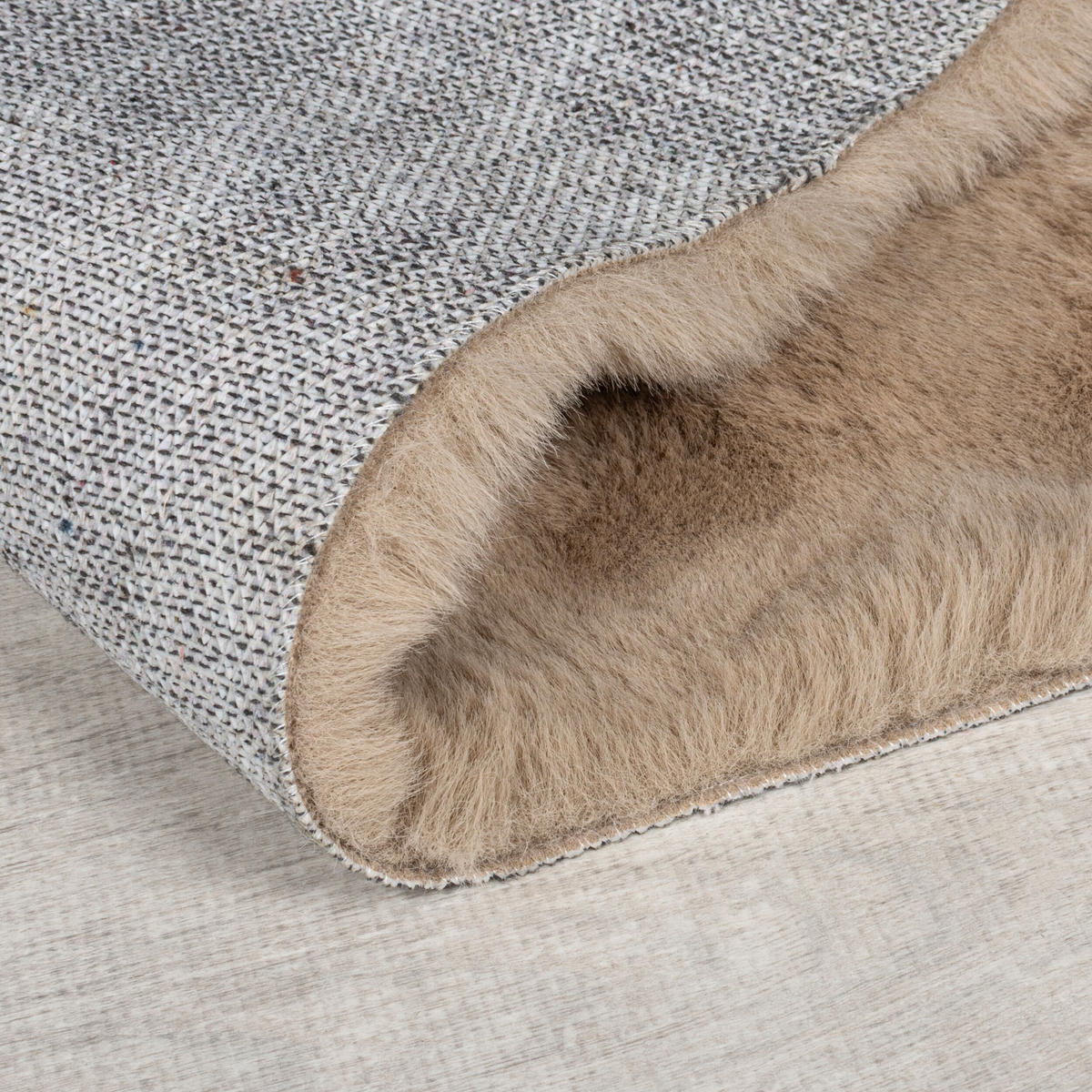 TEPPICH Waschbar LUNE, mit Struktur, Taupe, 180 x 290 cm - Braun, Textil (180/290cm) - KADIMA DESIGN