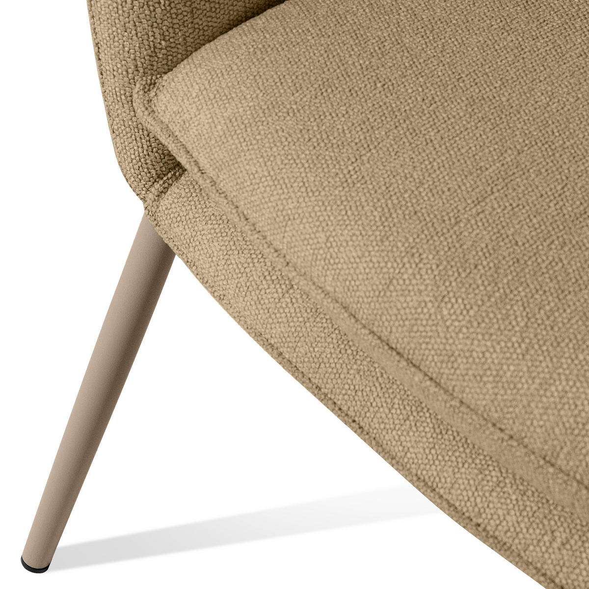 GARTENMÖBELSET SOLIS Gartenlounge-Set, warm beige/beige - Beige, Textil/Metall - KONSIMO®