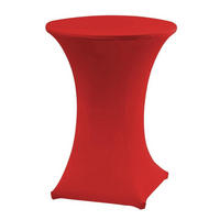 TISCHDECKE Spandex Rot 80 x 110 cm - Rot, Textil (110/80/110cm)