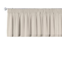 KURZGARDINE Leinen mit Kräuselband, natur, 130x40 cm - Beige, Textil (130/40cm) - Dekoria
