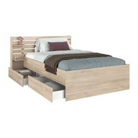 BETTRAHMEN - 1 -Sitzer - Holzspan - naturfarben hell - TENALIA - Naturfarben, Holz (216.8/151.5cm) - Vente-Unique