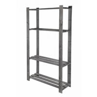 HOLZREGAL PINEPEAK 150x80x28cm 4 Fachboden 1,2cm dickes Kiefernholz Grau - Grau, Holz (80/150/28cm) - PROREGAL