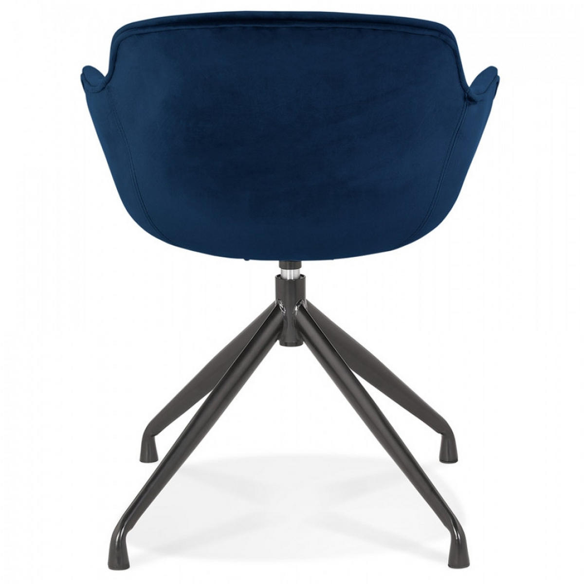STUHL mit armlehnen Blau 59x80x54cm - Blau/Schwarz, Textil/Metall (59/80/54cm) - AlterEgo