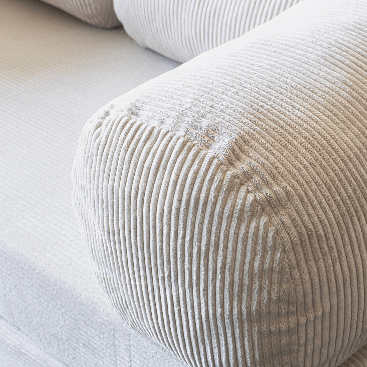 SCHAUMSTOFFSOFA MUNO, ausziehbar, Creme - Beige, Kunststoff/Textil (200/86/62cm) - Idohome