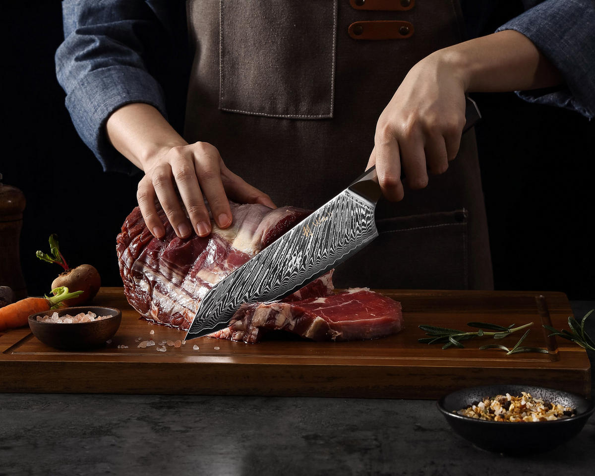 MESSER-SET 5-TEILIG 14–21 cm - Schwarz, Holz/Metall (1/1/1cm) - Wakoli