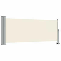 SEITENMARKISE Ausziehbare 100/300 Cm Creme - Creme, Textil (300/100cm) - vidaXL
