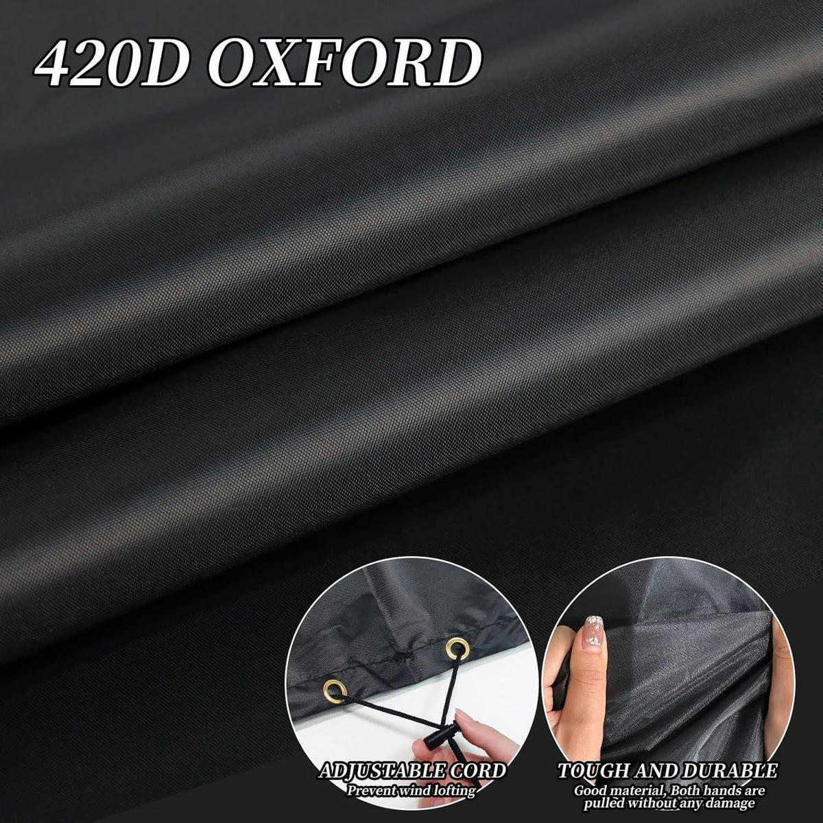 ABDECKHAUBE für Sonnenliege 220 x 80 x 35/55 cm Schwarz - Schwarz, Textil (80/55/220cm)