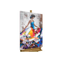 RUČNE MAĽOVANÝ AKRYLOVÝ OBRAZ 60/90 cm, viacfarebný, zvierací motív - viacfarebná, drevo/textil (60/90cm) - KUNSTLOFT