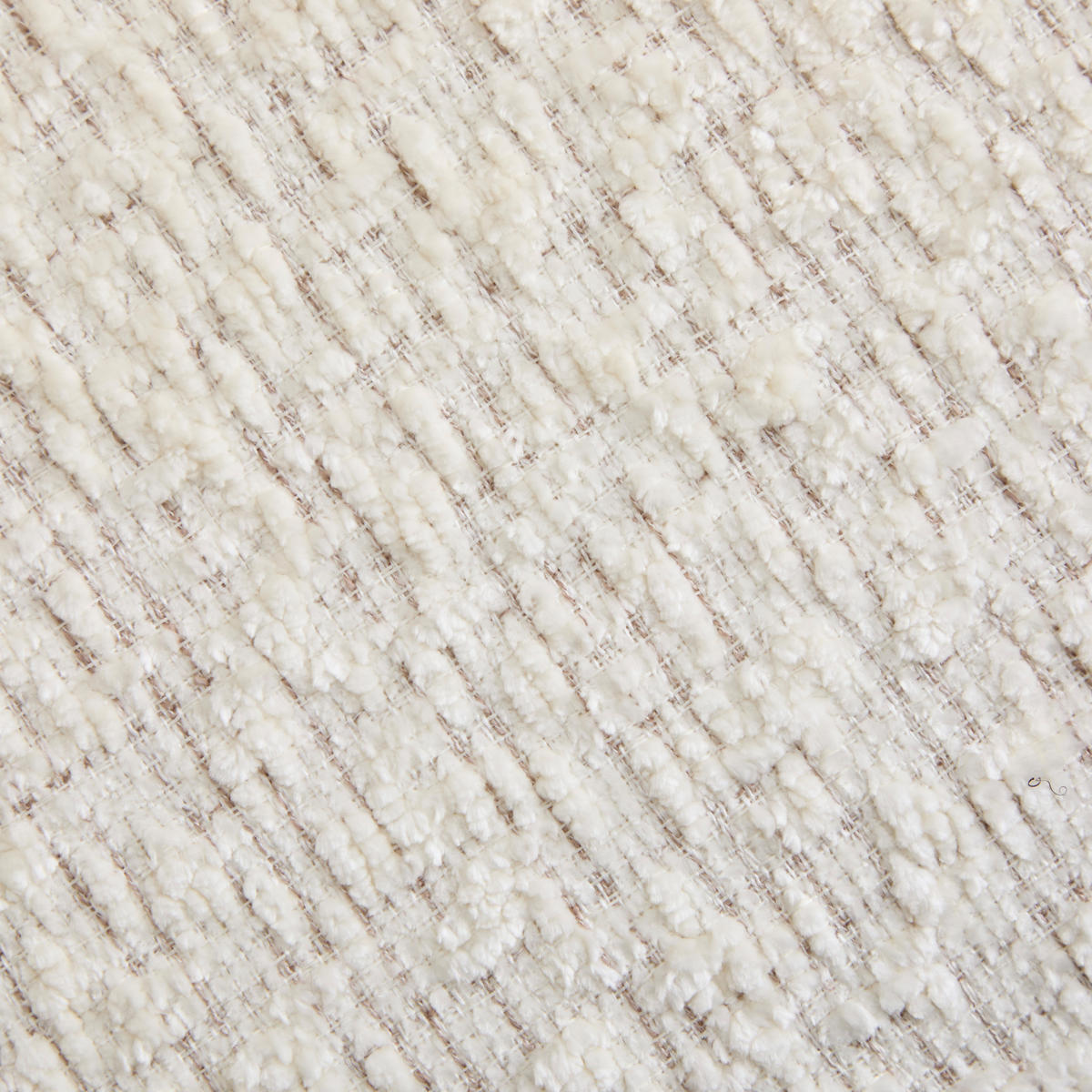 ECKSOFA Chenille Beige mit Seitentaschen - Beige, Textil (261/164cm) - WISHDOR