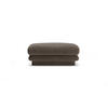 POUF Torino aus Samt ebenholz - Graubraun, Textil (80/41/80cm) - Micadoni
