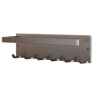 KÜCHENPAPIERHALTER, Aus Kohlenstoffstahl, Magnetisch, Mit Haken, 26 × 7 × 7,5 cm - Grau, Metall (7/7.5/26cm) - Authentics