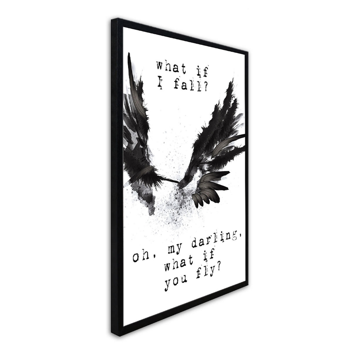 BILD mit Rahmen 51x71 cm Spruch: Motivation - Weiß, Holz (51/71cm) - artissimo