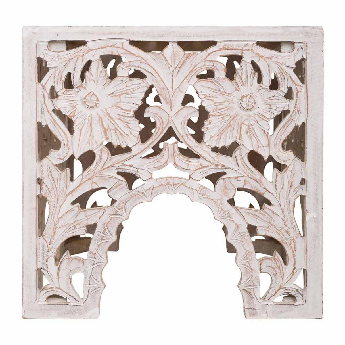 TISCH aus Holz, weiß, 45cm - Weiß, Holzwerkstoff (45/45/45cm) - Wanderlust