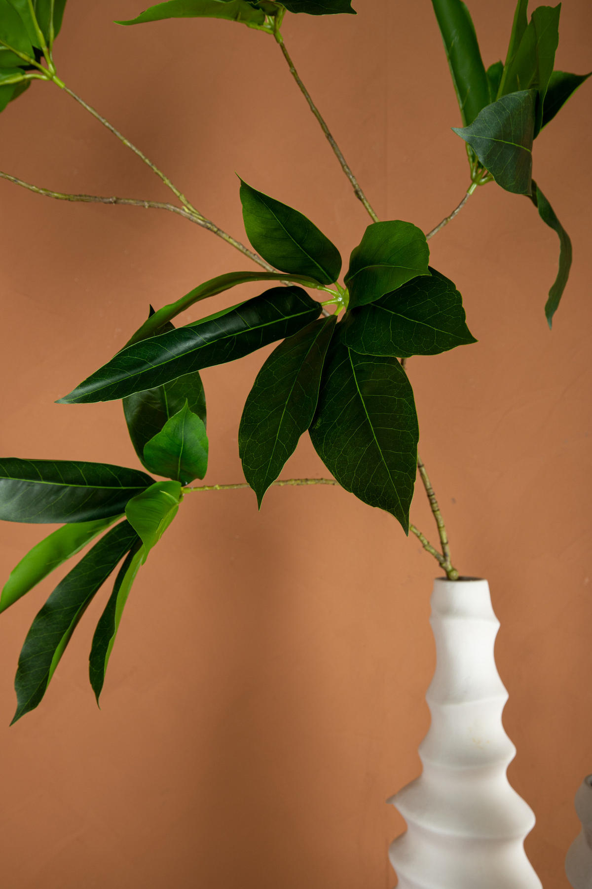 KUNSTBLATT Leaves Grün 90/54/120cm - Grün, Textil (54/120/90cm) - PTMD Collection