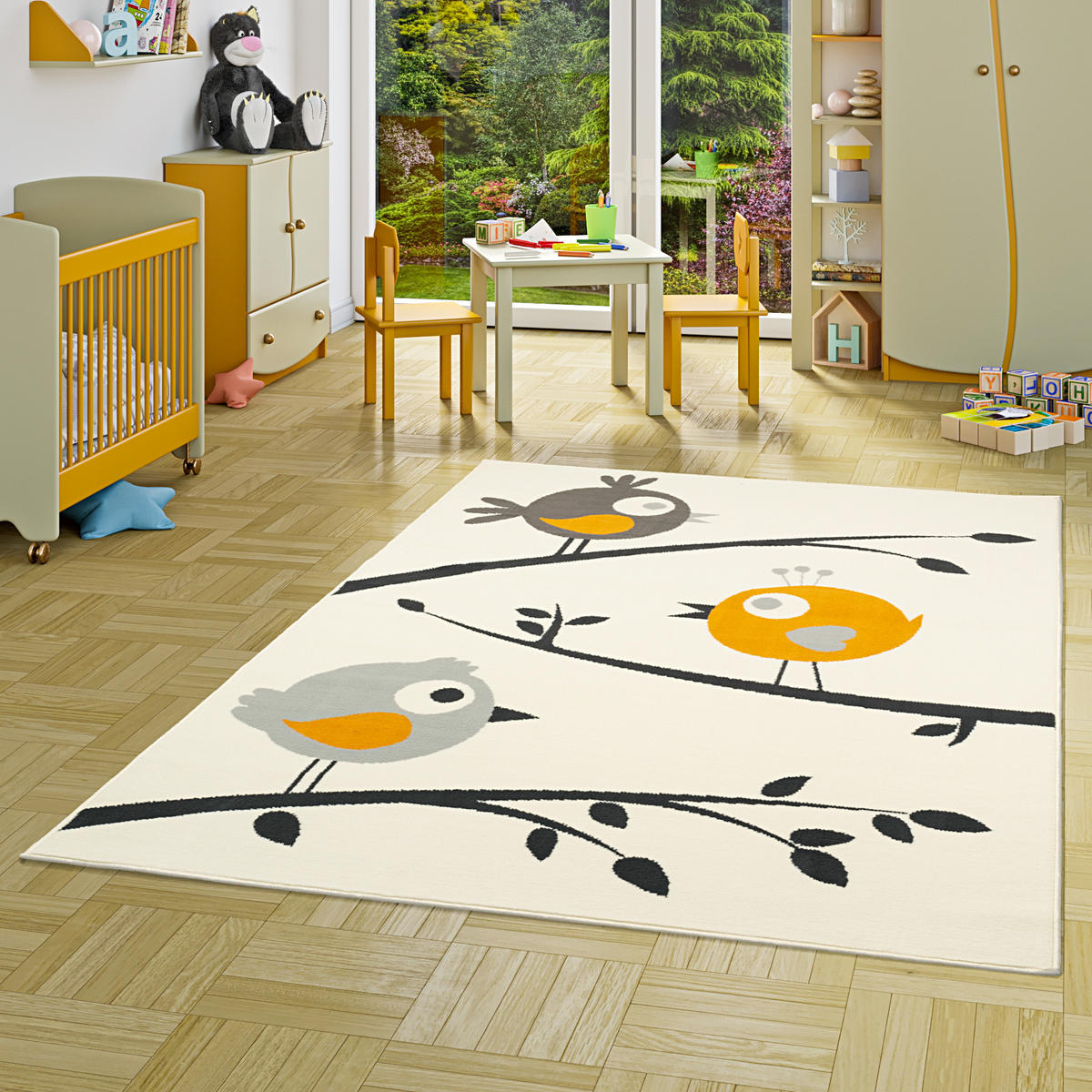 KINDERTEPPICH TRENDLINE VÖGEL - Creme, Textil (80/150cm) - Pergamon