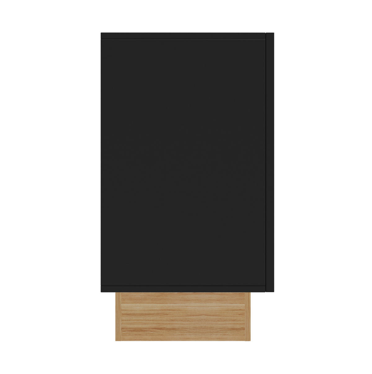 KOMMODE 160/75/38 cm Schwarz aus Spanplatte mit 4 Türen - Schwarz, Holzwerkstoff (38/75/160cm) - OKMYHOME