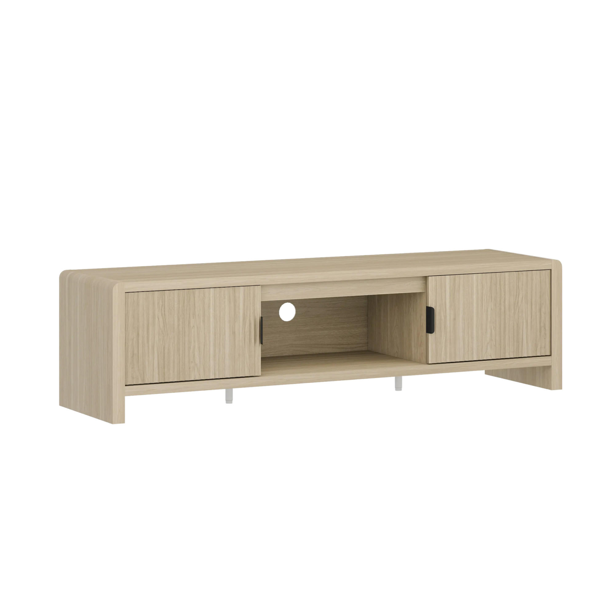 FERNSEHSCHRANK Lukkodso - Eichefarben, Holzwerkstoff (150/40/40cm) - [en.casa]