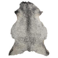 SCHAFFELL Gotland Naturgrau Lockig Unikat ca. 100 cm - Hellgrau, Fell (60/100cm) - Provellus